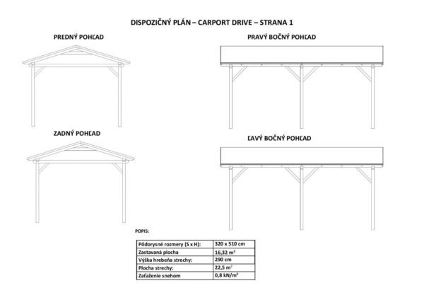 Carport Drive 320x510 cm - Image 3