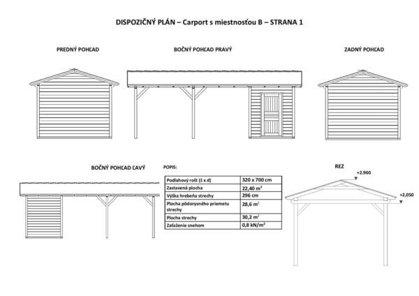 Carport Drive s domečkem B - Image 3